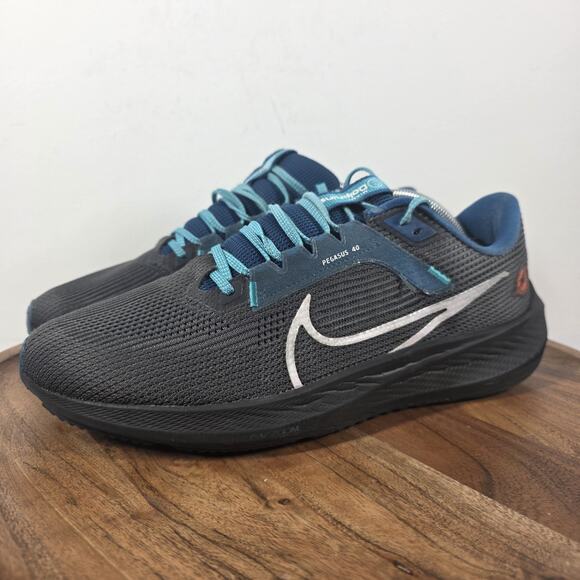 NFL X NIKE Air Zoom Pegasus 40 Miami Dolphins Mens Gray Size 11 Shoes DZ5997-001 main image 15